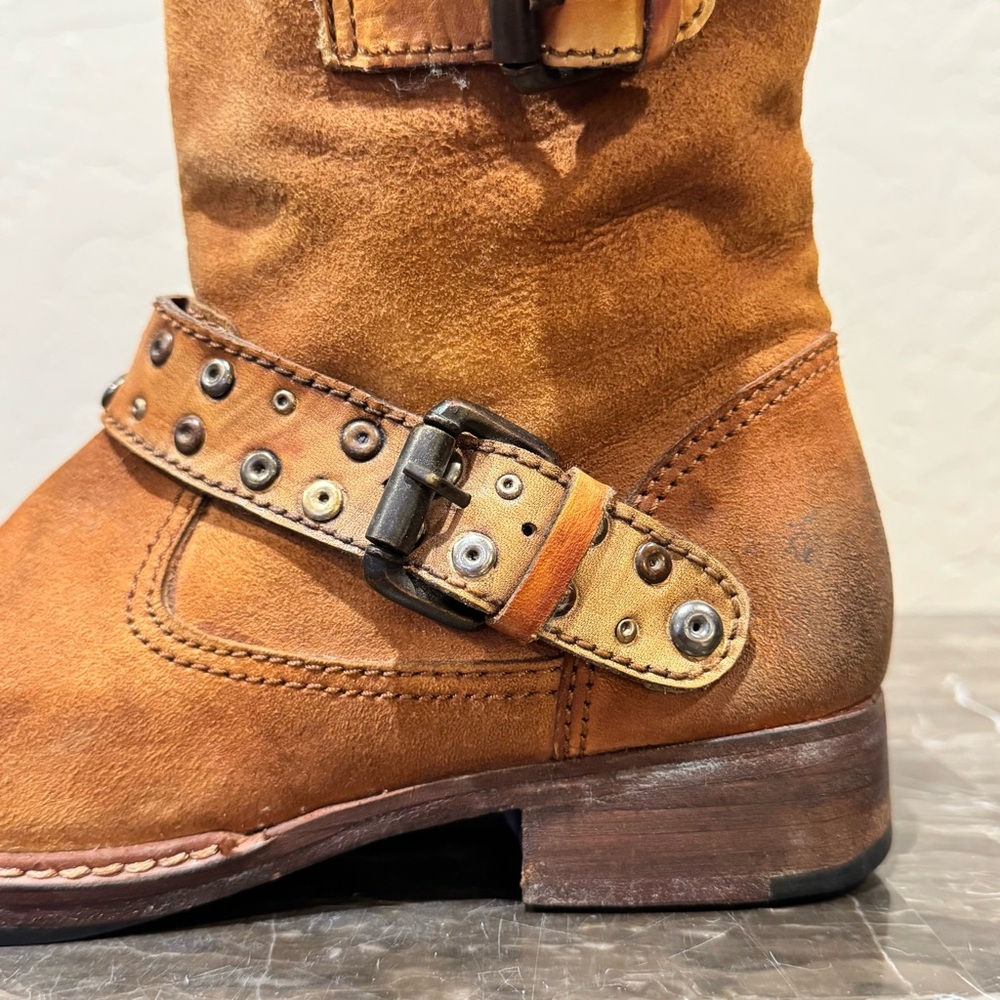Vintage Foundry Co. Miriam Studded Leather Combat Boots - Picture 3 of 13